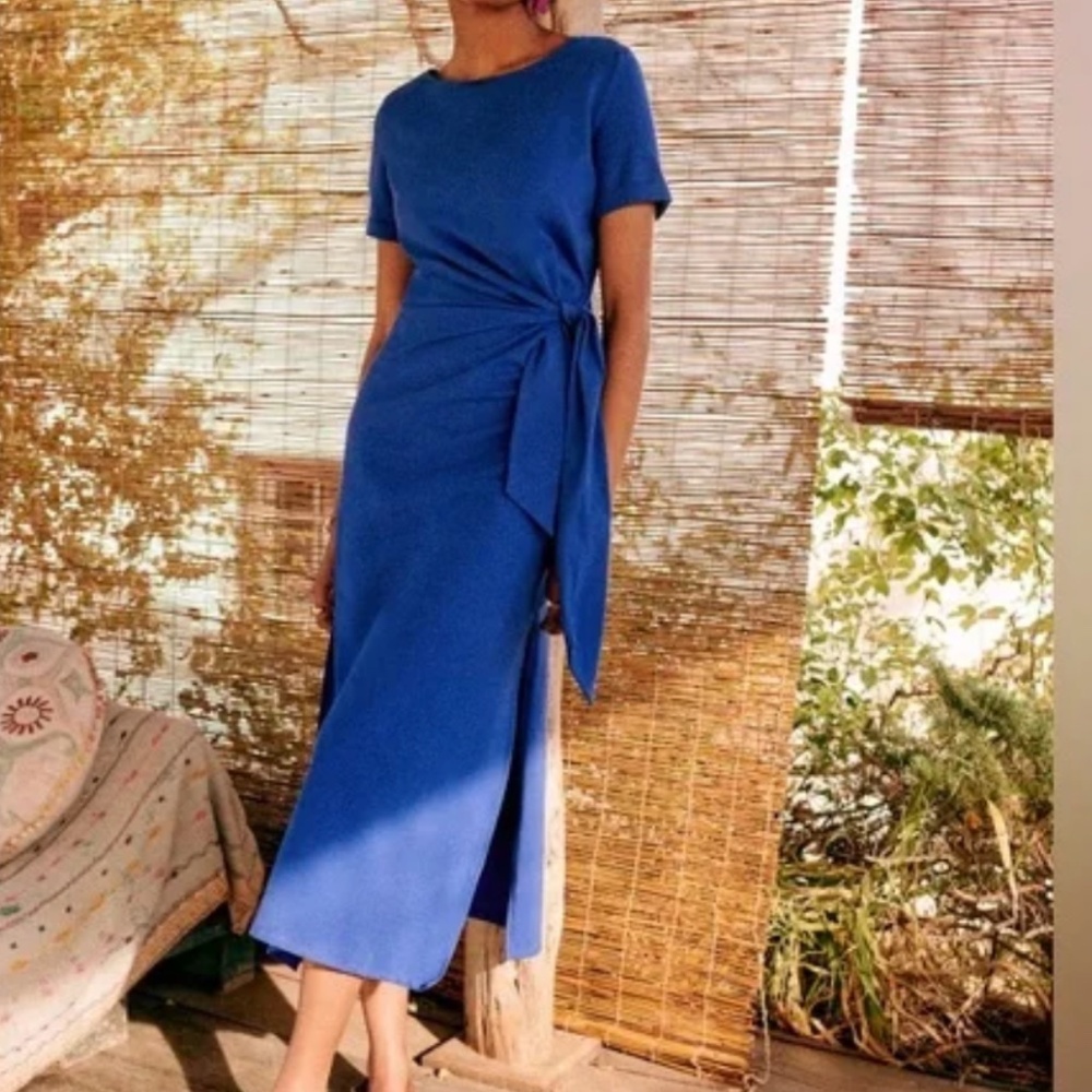 Sezane Pippa Dress in Electric Blue